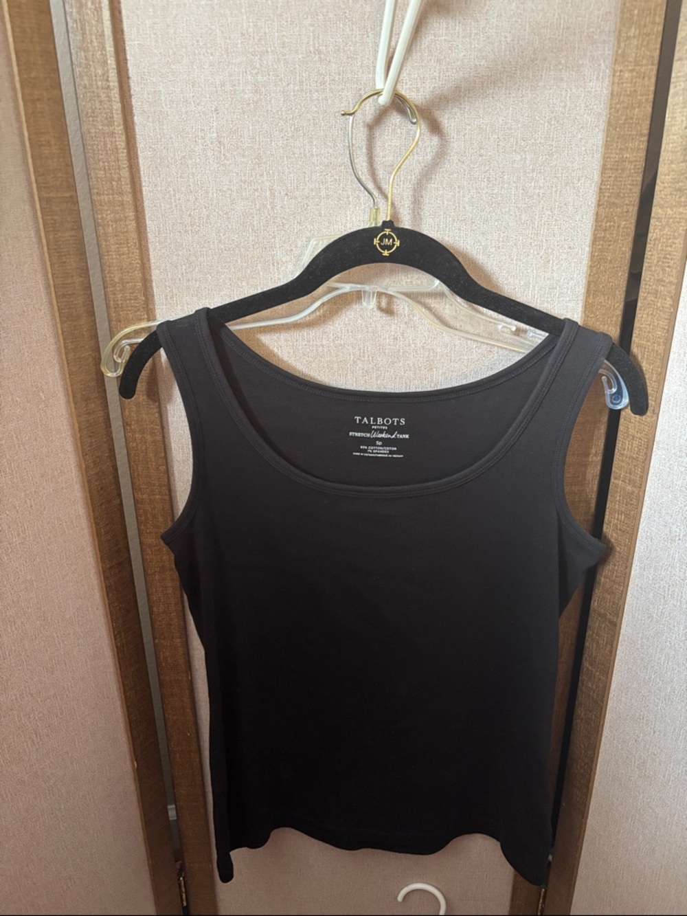 Talbots Black Scoop Neck Tank Small Petite